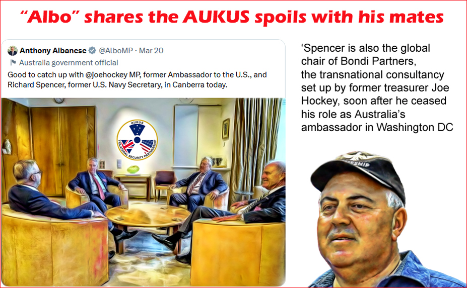 Ambassador Joe Hockey and the AUKUS business bonanza take centre stage as the Keating blast subsides – David Hardaker